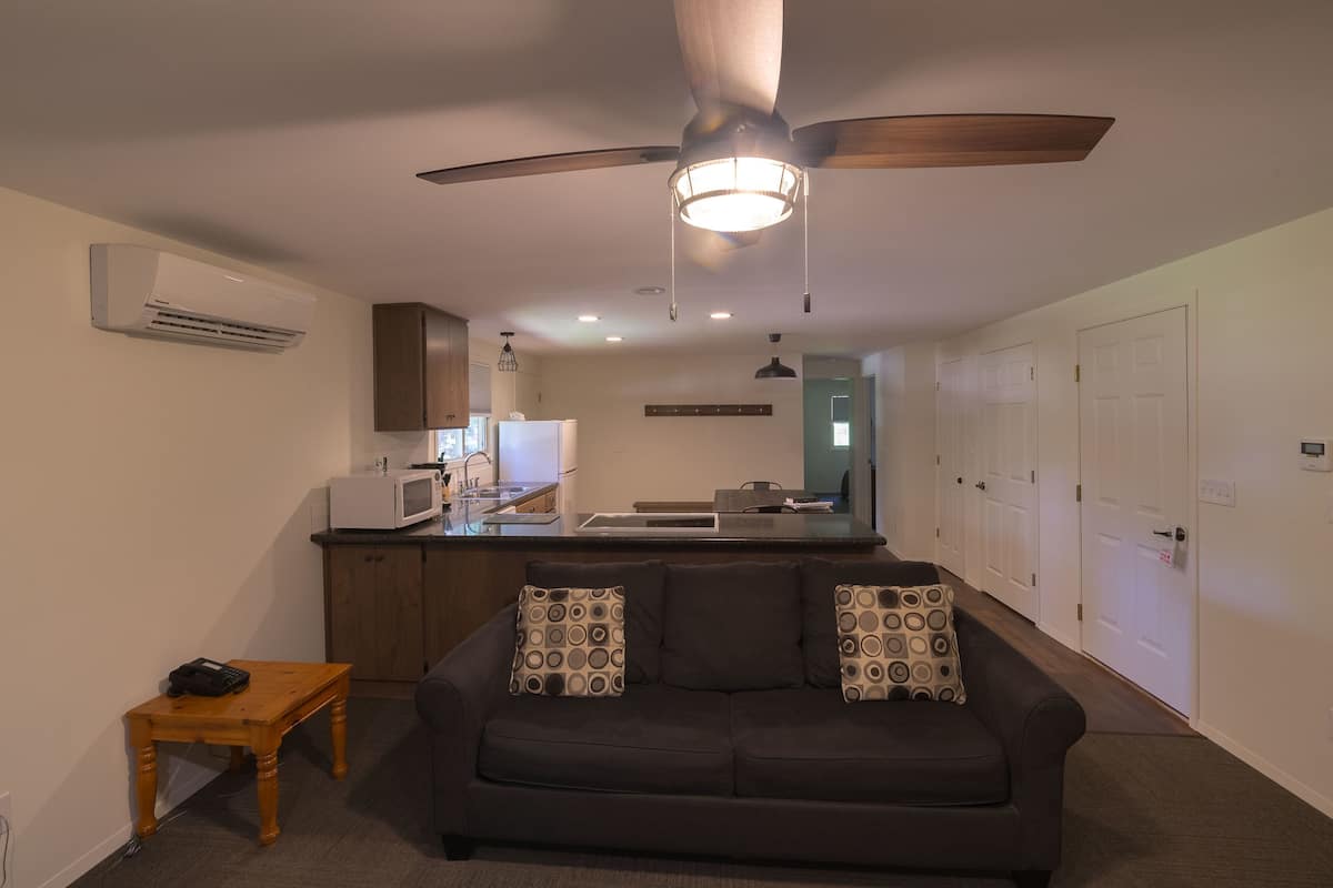 family cabin, 2 bedrooms, patio | living area | flat-screen tv, dvd player