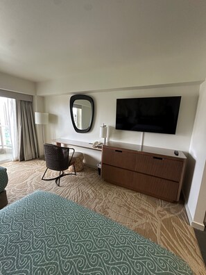 Desk, blackout curtains, iron/ironing board, free WiFi