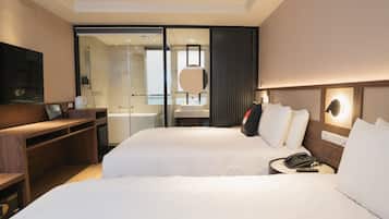 BoutiqueTriple Room | Premium bedding, pillow-top beds, in-room safe, individually decorated