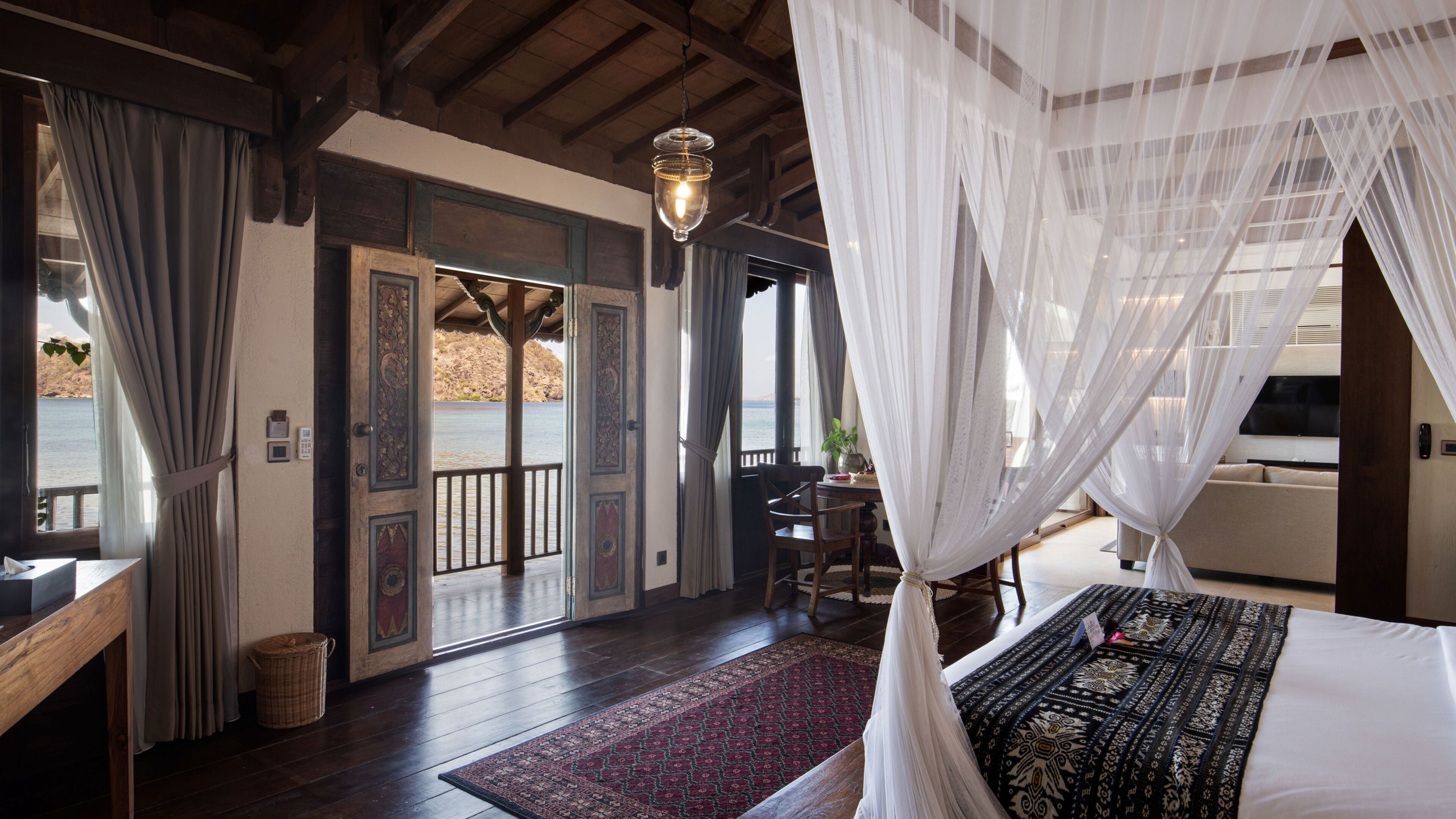 Villa ejecutiva, frente al océano (Residence) | Ropa de cama de alta calidad y minibar 