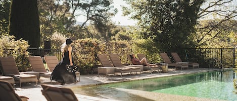 Indoor pool, seasonal outdoor pool, pool umbrellas, sun loungers