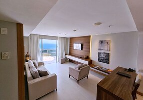 Suite Master | Living area | 32-inch LCD TV with cable channels, TV