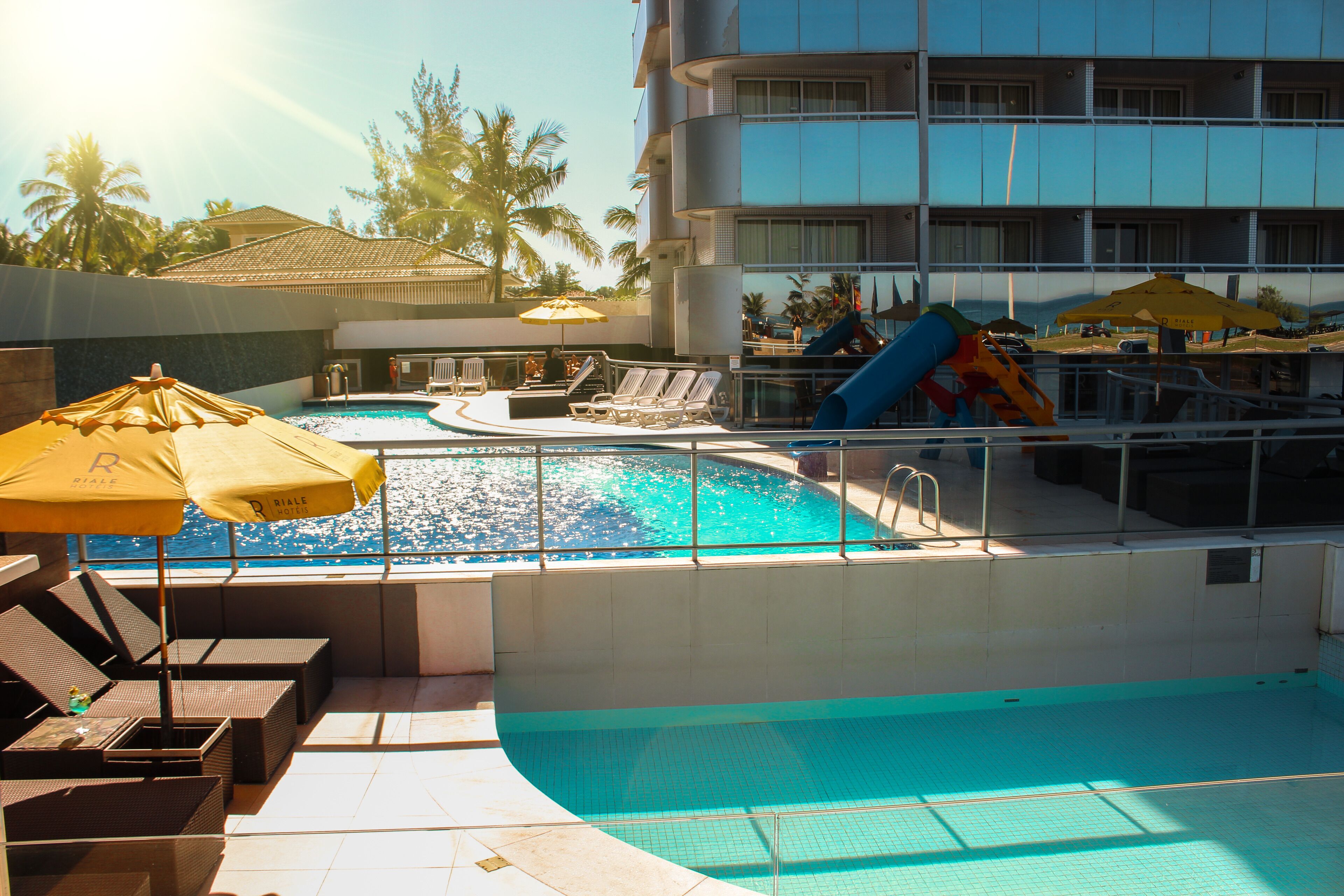 outdoor pool, open 8 am to 8 pm, pool loungers