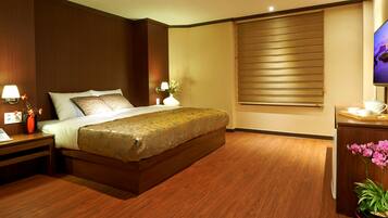 Deluxe tweepersoonskamer | Geluiddichte muren, gratis wifi