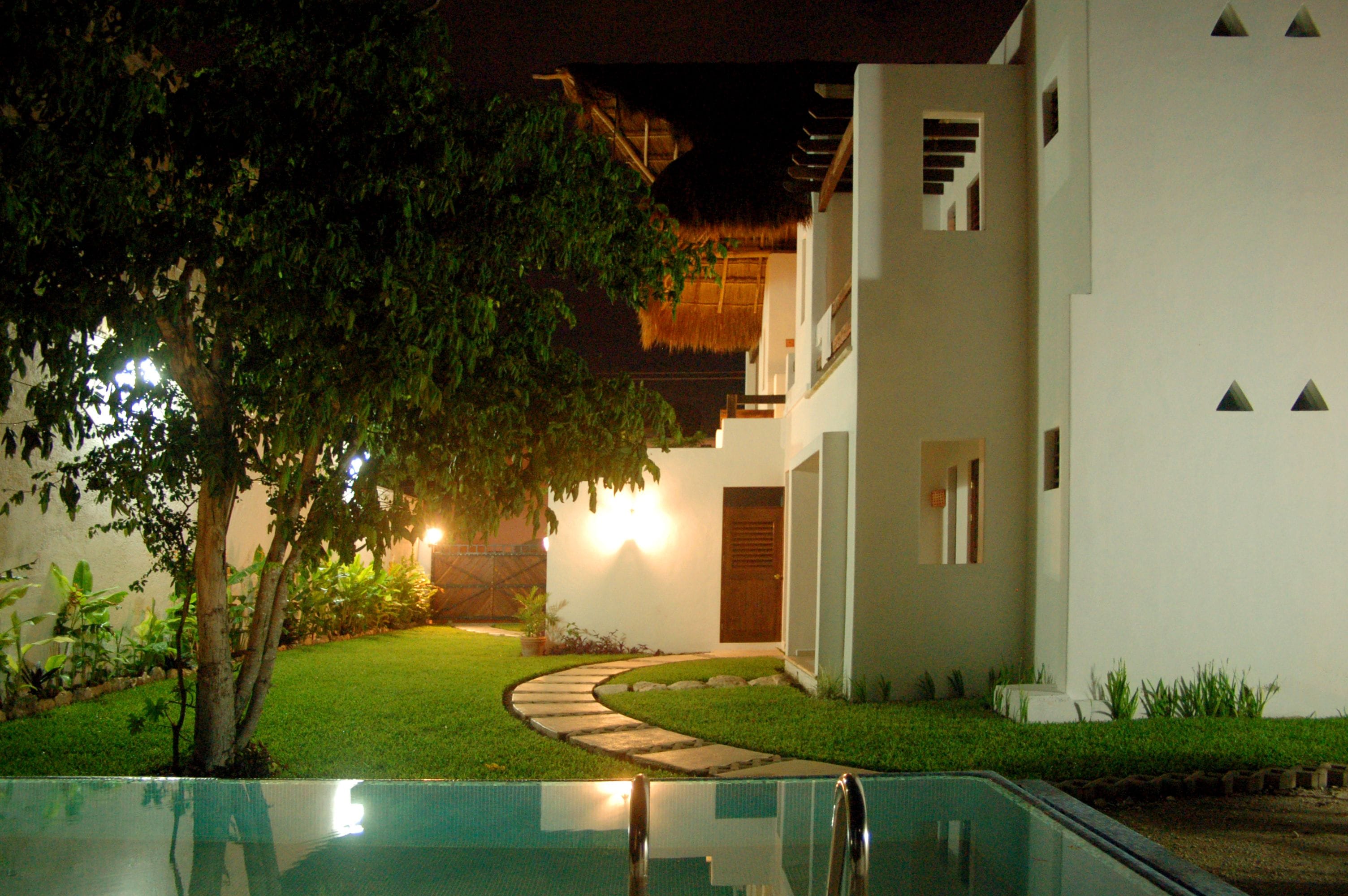 Façade de l’hébergement - soirée/nuit