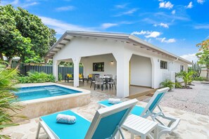 Deluxe Villa, 2 Bedrooms, Garden View, Poolside | Terrace/patio - Bubali Bliss Studios & Villas (Noord)