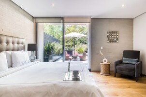 Suite Presidenziale, terrazzo | Biancheria da letto di alta qualità, copriletto in piuma