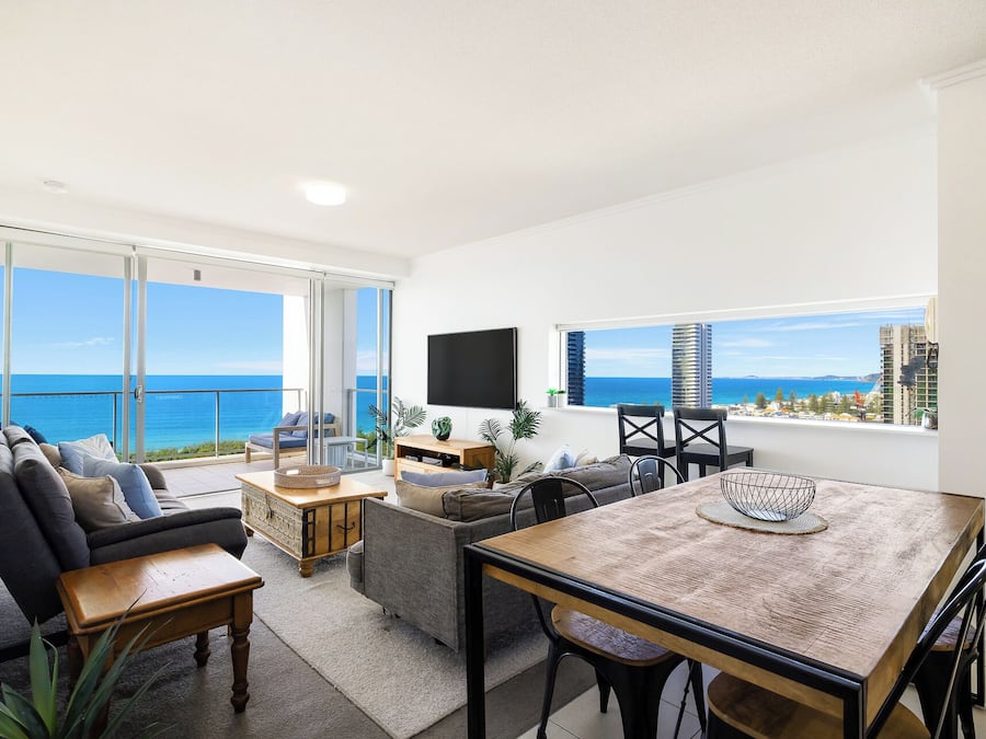 2 Bedroom 1 Bathroom Ocean View Apartment | Living area | LCD TV, DVD player