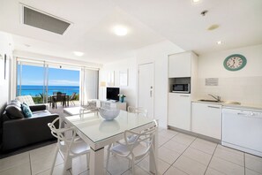 1 Bedroom Ocean View Apartment | Living area | LCD TV, DVD player - Ocean Pacific Broadbeach (Broadbeach)