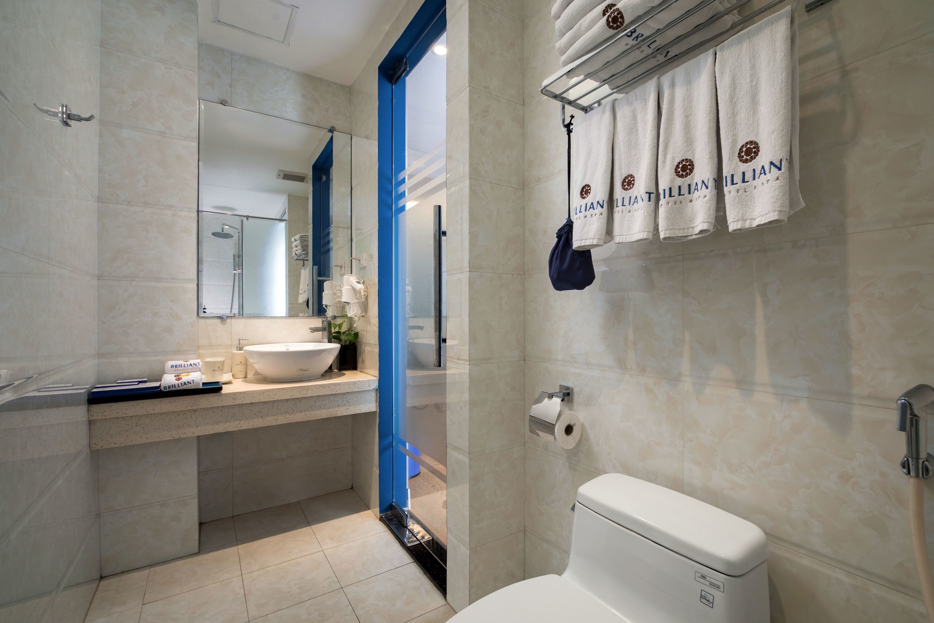 family suite, balcony, city view | bathroom | free toiletries, hair dryer, slippers, bidet