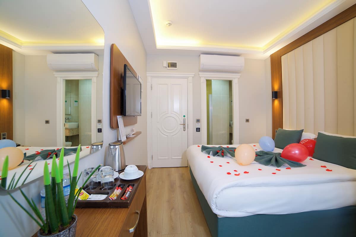 Biancheria da letto di alta qualità, minibar, una cassaforte in camera