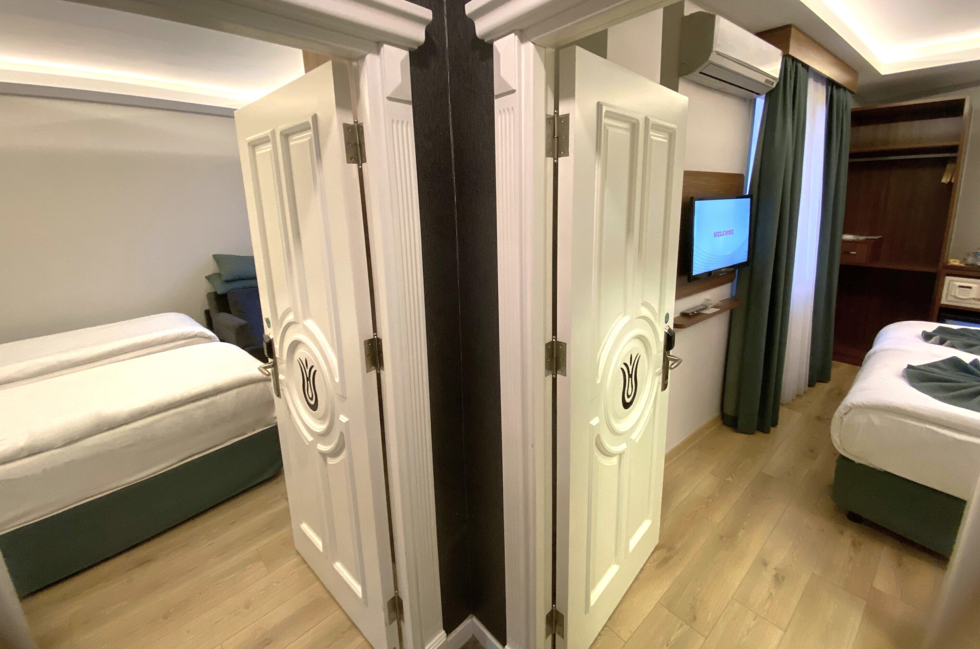 family room connecting 5 pax | premium bedding, minibar, in-room safe, free wifi