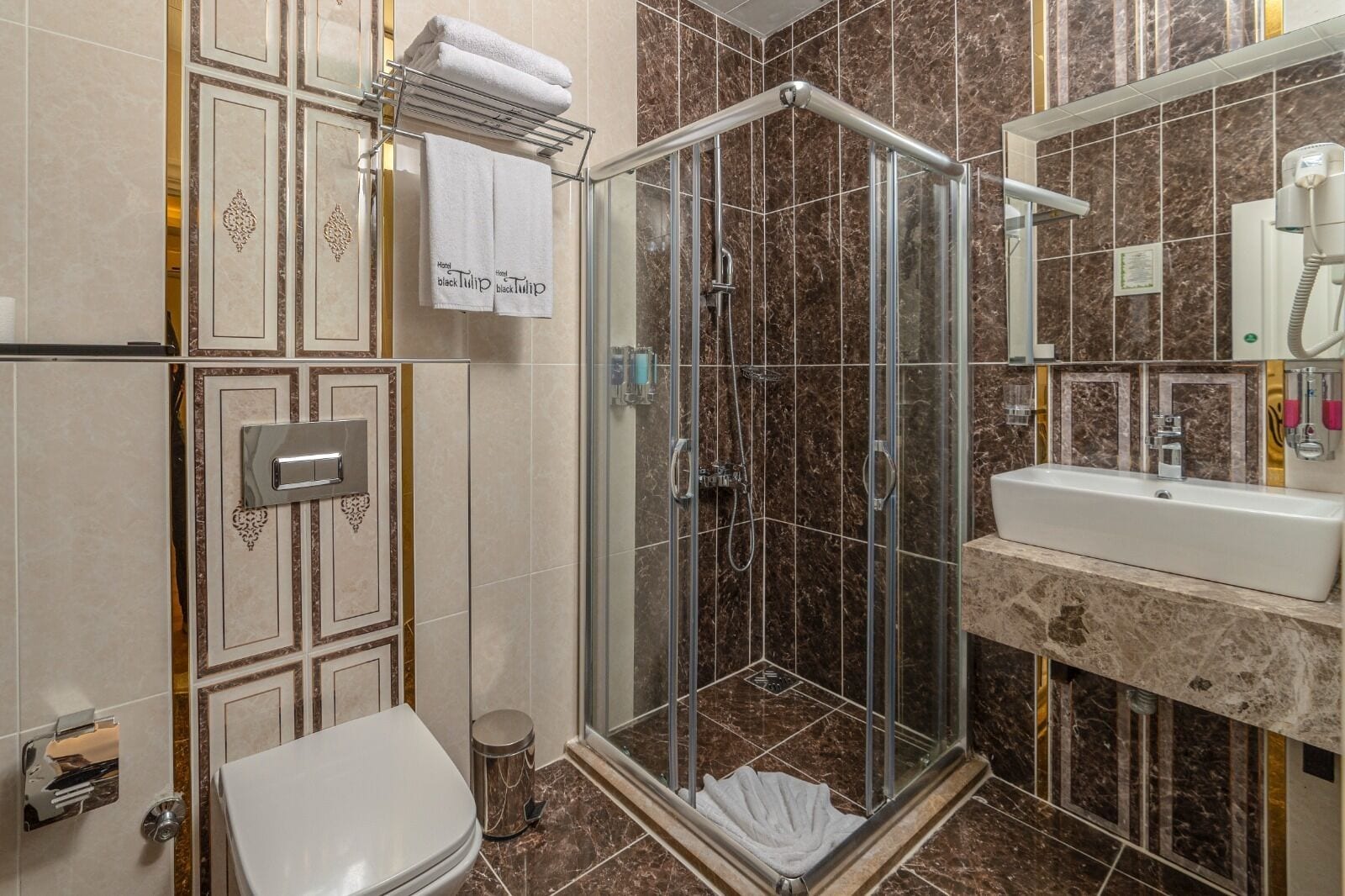 family room connecting 5 pax | bathroom | shower, hair dryer, slippers, towels