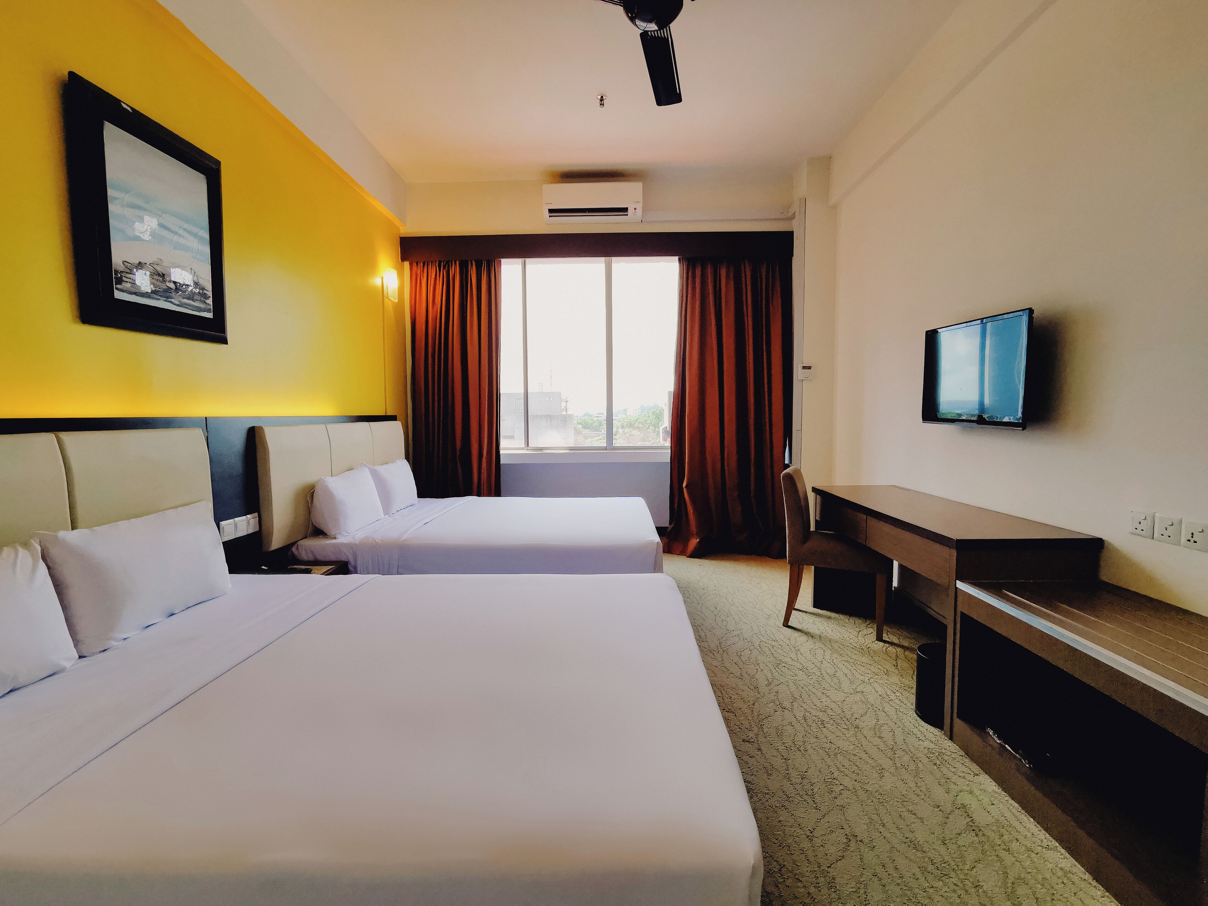 In-room safe, desk, iron/ironing board (on request), rollaway beds
