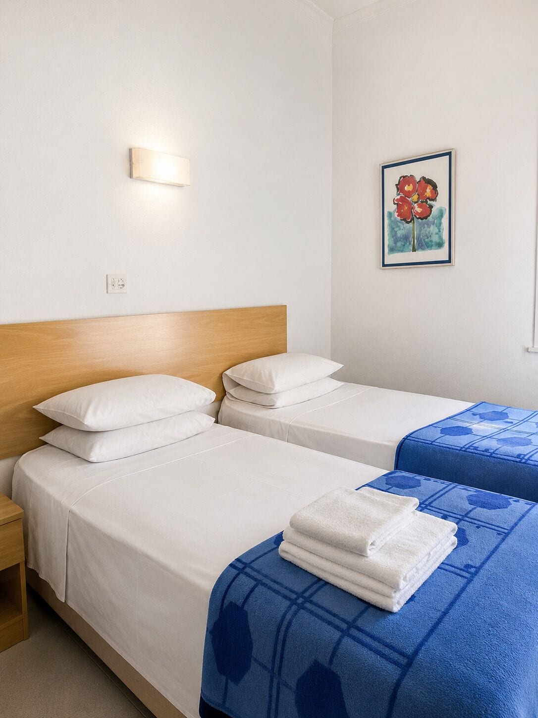 Twin kamer, 2 eenpersoonsbedden | Gratis wifi, beddengoed