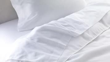 Egyptian cotton sheets, premium bedding, down comforters, pillowtop beds