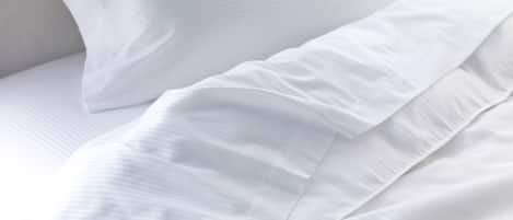 Egyptian cotton sheets, premium bedding, down comforters, pillowtop beds