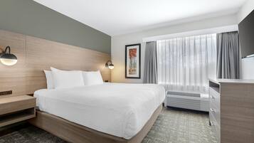 Suite, 1 King Bed, Non Smoking, Refrigerator & Microwave (No Pets in room type) | Blackout drapes, iron/ironing board, free cribs/infant beds