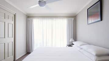 Premium bedding, in-room safe, individually decorated