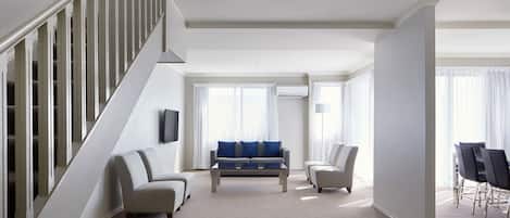 Three Bedroom Deluxe Apartment (2nd Floor - Stairs Only) | Living area