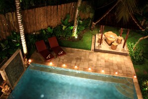 Villa, 3 Schlafzimmer, eigener Pool | Ausblick vom Zimmer