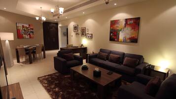Apartment, 2 Bedrooms | Living room | LED TV