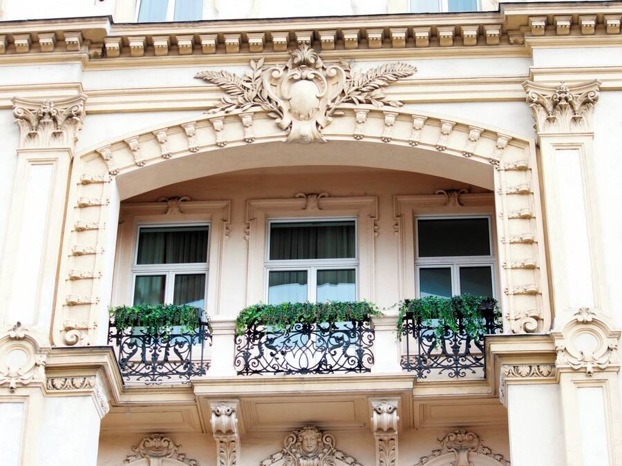 Majoituspaikan julkisivu