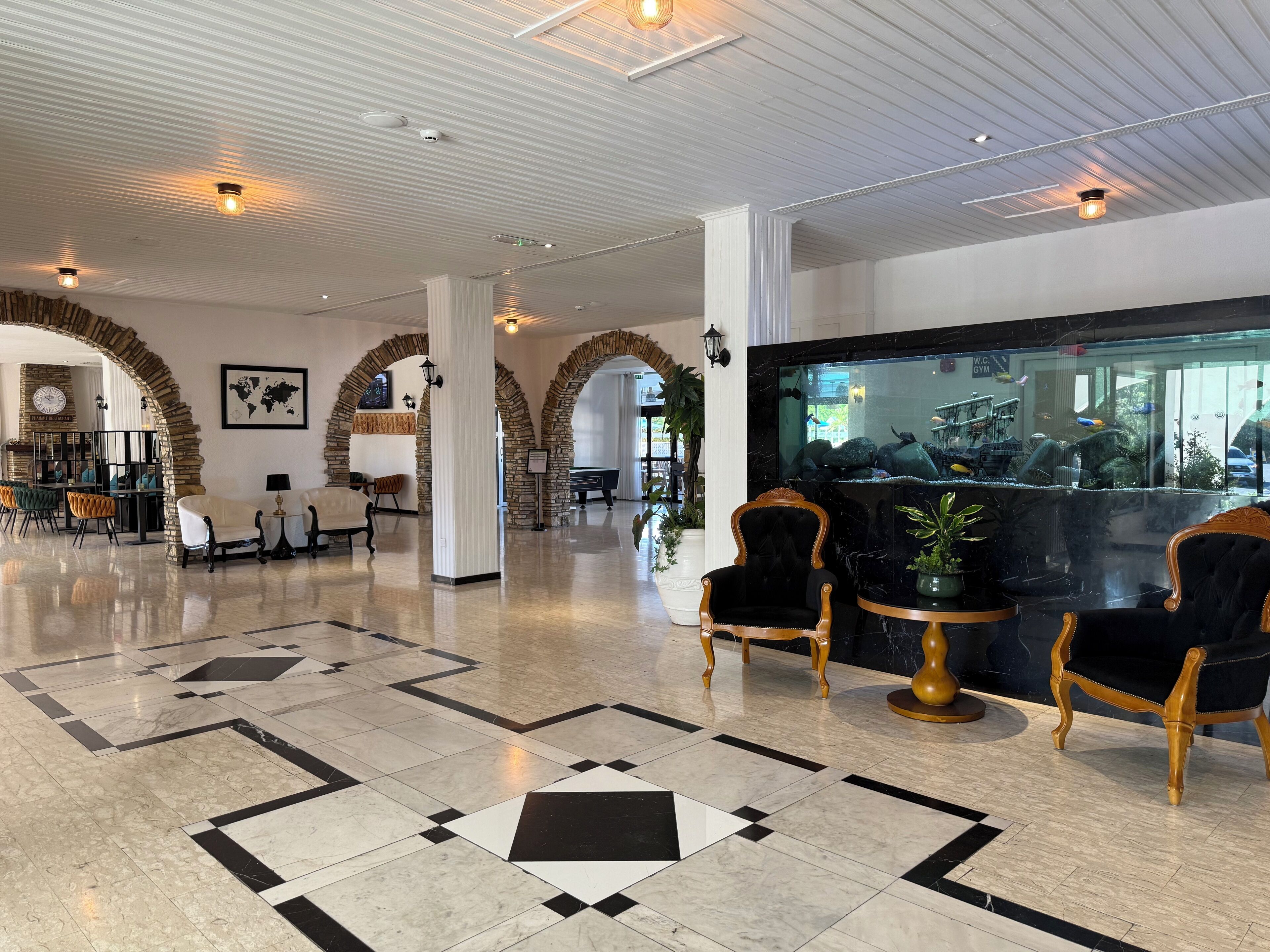 Sala de estar en el lobby