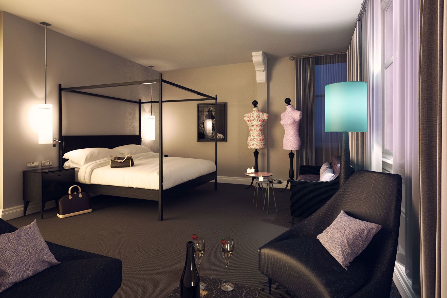 In-room safe, free WiFi, bed sheets, alarm clocks