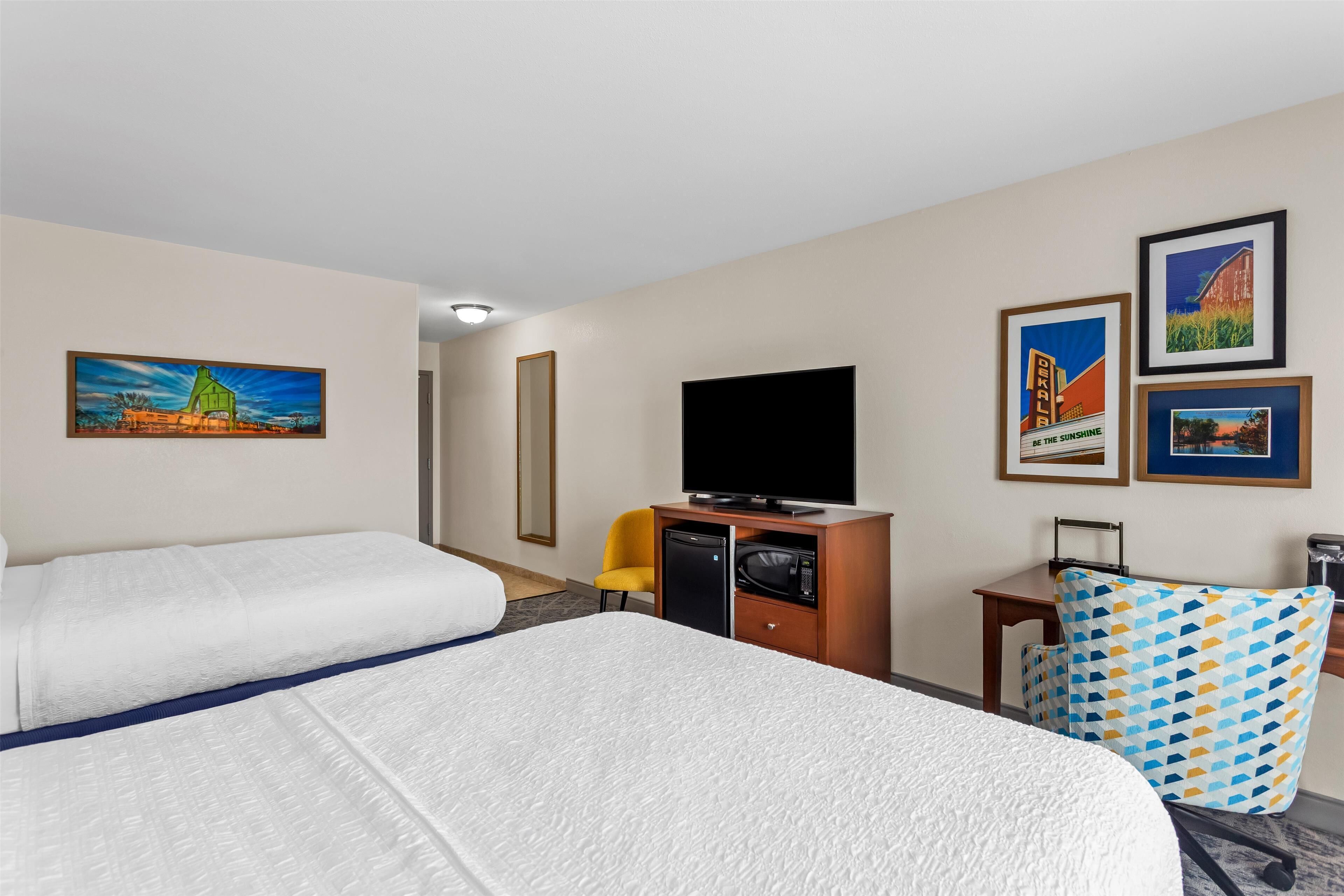 room, 2 queen beds | in-room safe, desk, iron/ironing board, free wifi