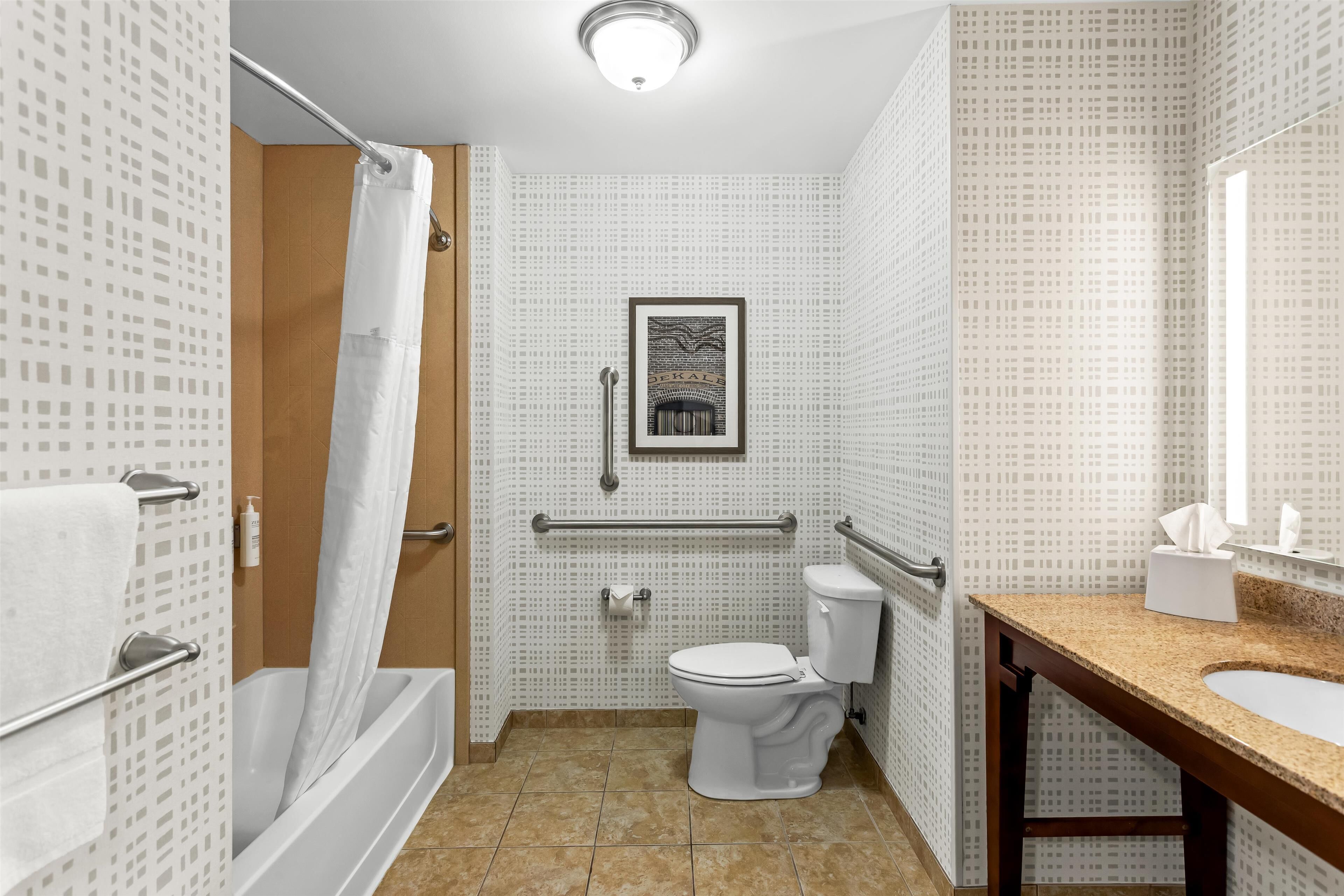 room, 2 queen beds, accessible, non smoking | bathroom | hair dryer, towels