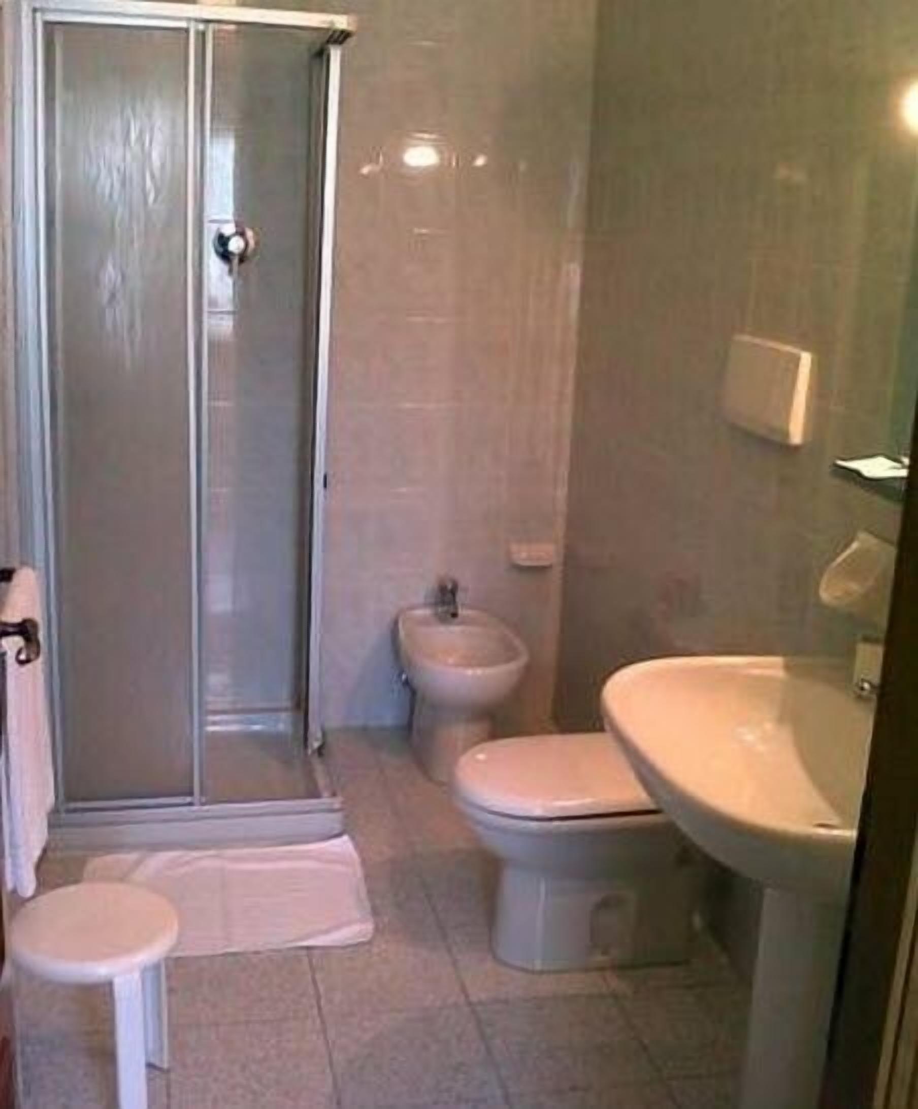 shower, free toiletries, hair dryer, bidet