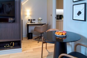 Luxury Loft Open Plan One Bedroom | Living area | Flat-screen TV, DVD player, iPod dock