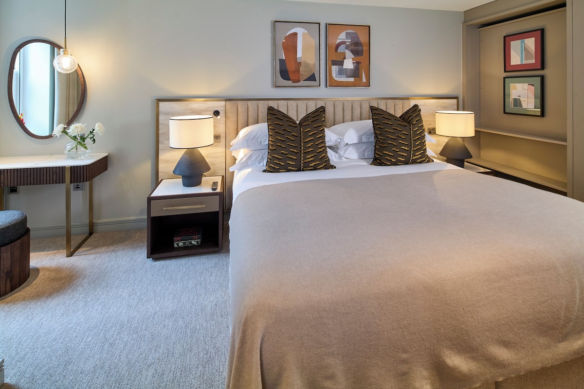 1 habitación, sábanas de algodón egipcio y ropa de cama hipoalergénica