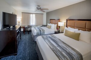 Standard Room, 2 Queen Beds, Non Smoking | Premium bedding, desk, blackout drapes, iron/ironing board