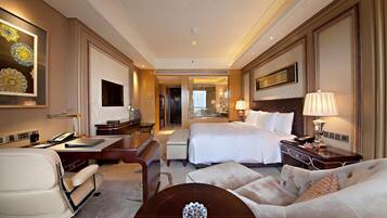 Premium bedding, down duvets, minibar, in-room safe