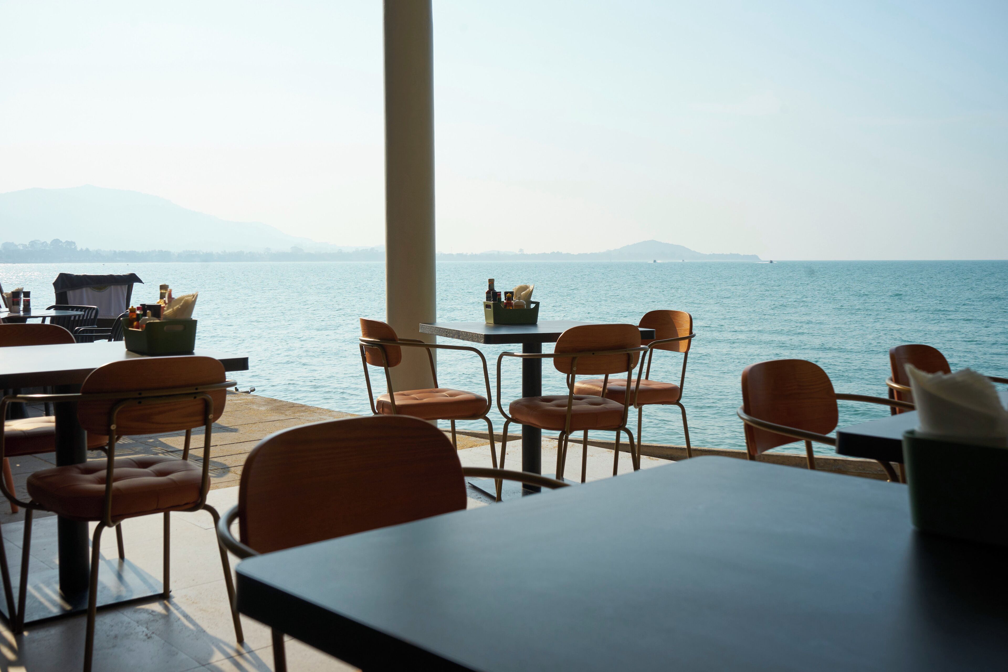 breakfast, lunch, dinner served; international cuisine, beach views