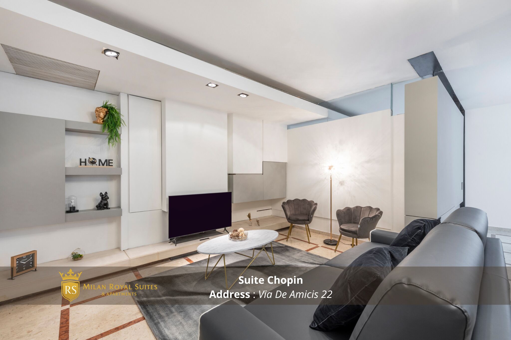 Suite Chopin ( Via De Amicis 22 ) | Area soggiorno | TV LCD