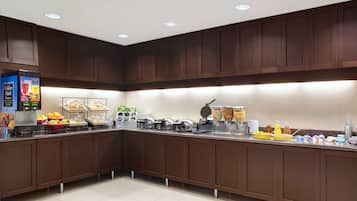 Free daily buffet breakfast