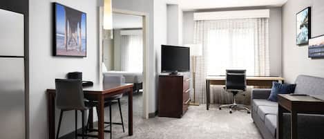 55-inch LCD TV with satellite channels, TV