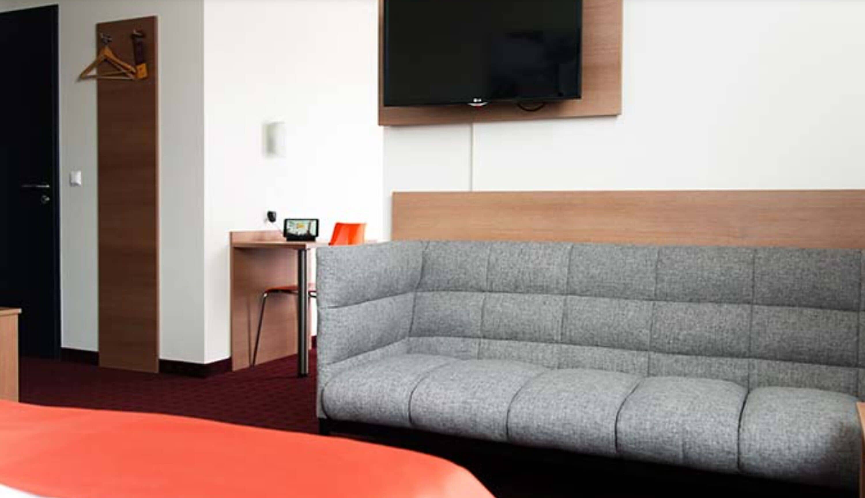 superior double room | desk, laptop workspace, blackout curtains, soundproofing