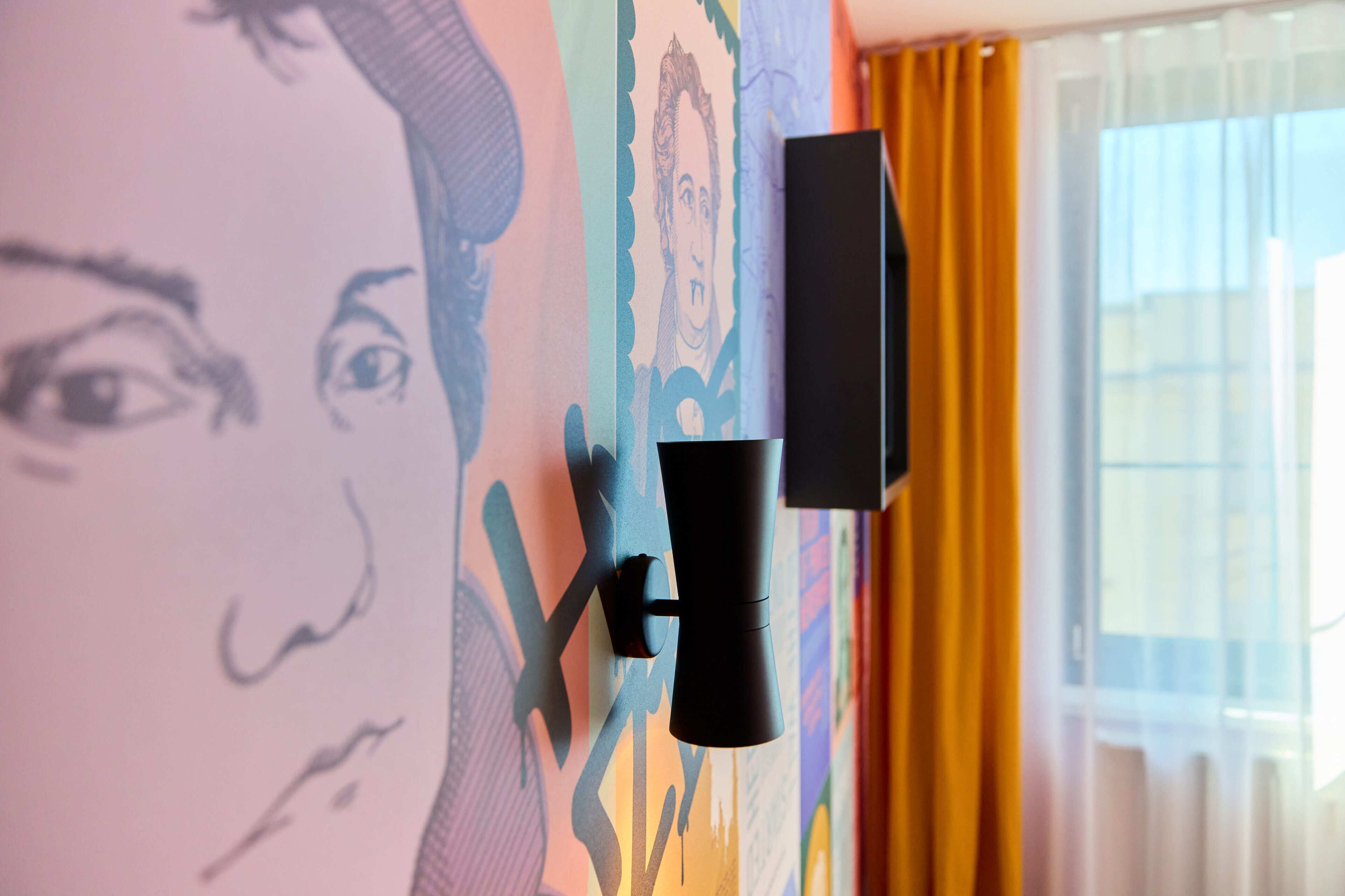 desk, laptop workspace, blackout curtains, soundproofing