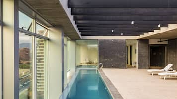 Indoor pool, outdoor pool