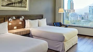 Room, 2 Queen Beds, Non Smoking | Minibar, in-room safe, laptop workspace, soundproofing