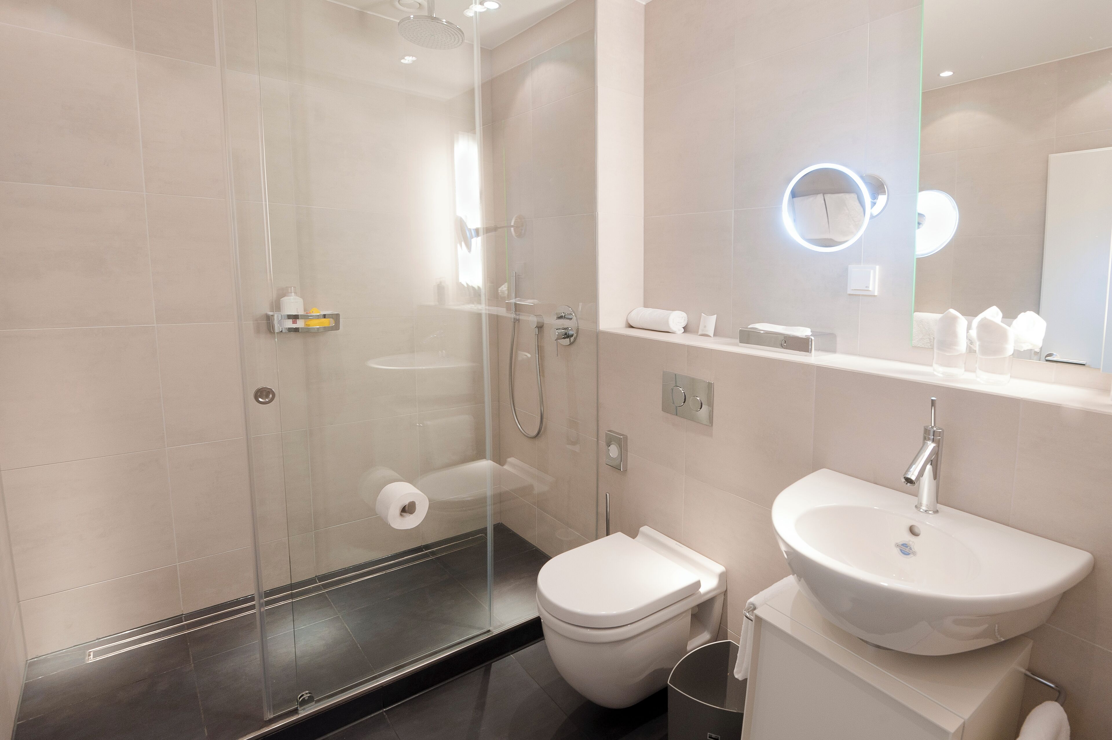 Free toiletries, hair dryer, bathrobes, slippers