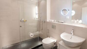 Free toiletries, hair dryer, bathrobes, slippers