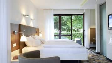 1 habitación y ropa de cama de alta calidad