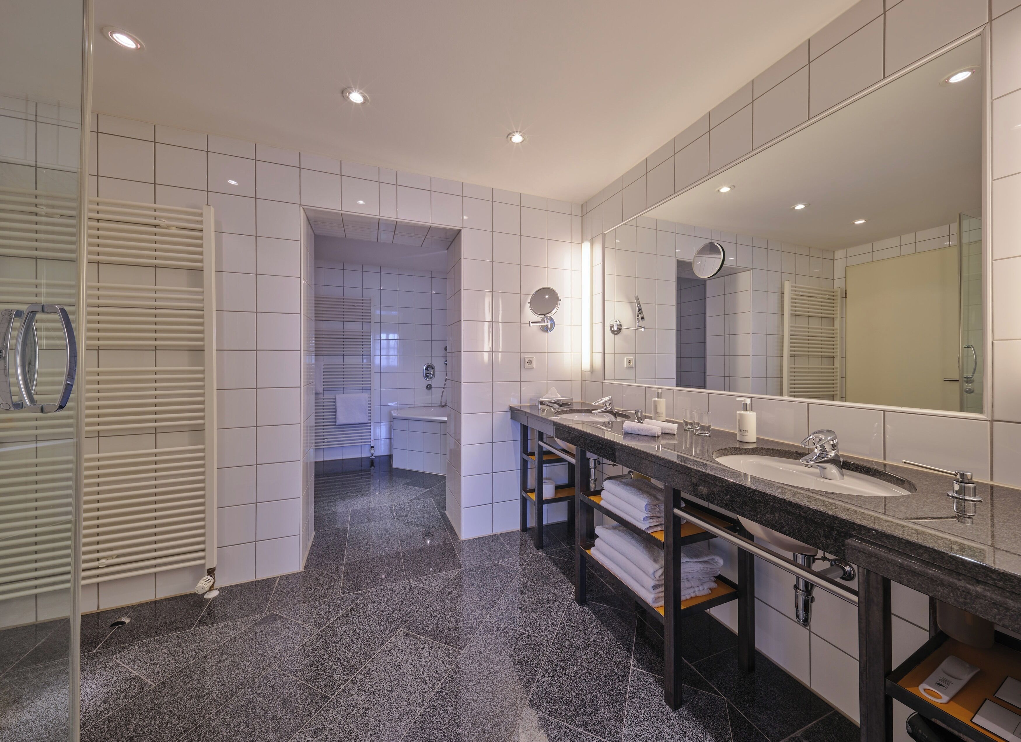 suite | bathroom | free toiletries, hair dryer, slippers, towels