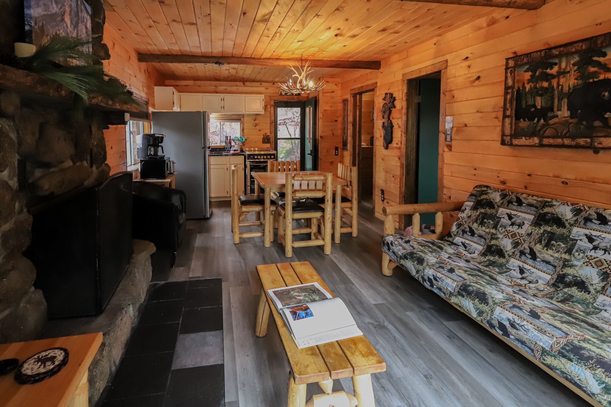 Ferienhütte, 2 Schlafzimmer, Küche | Wohnbereich