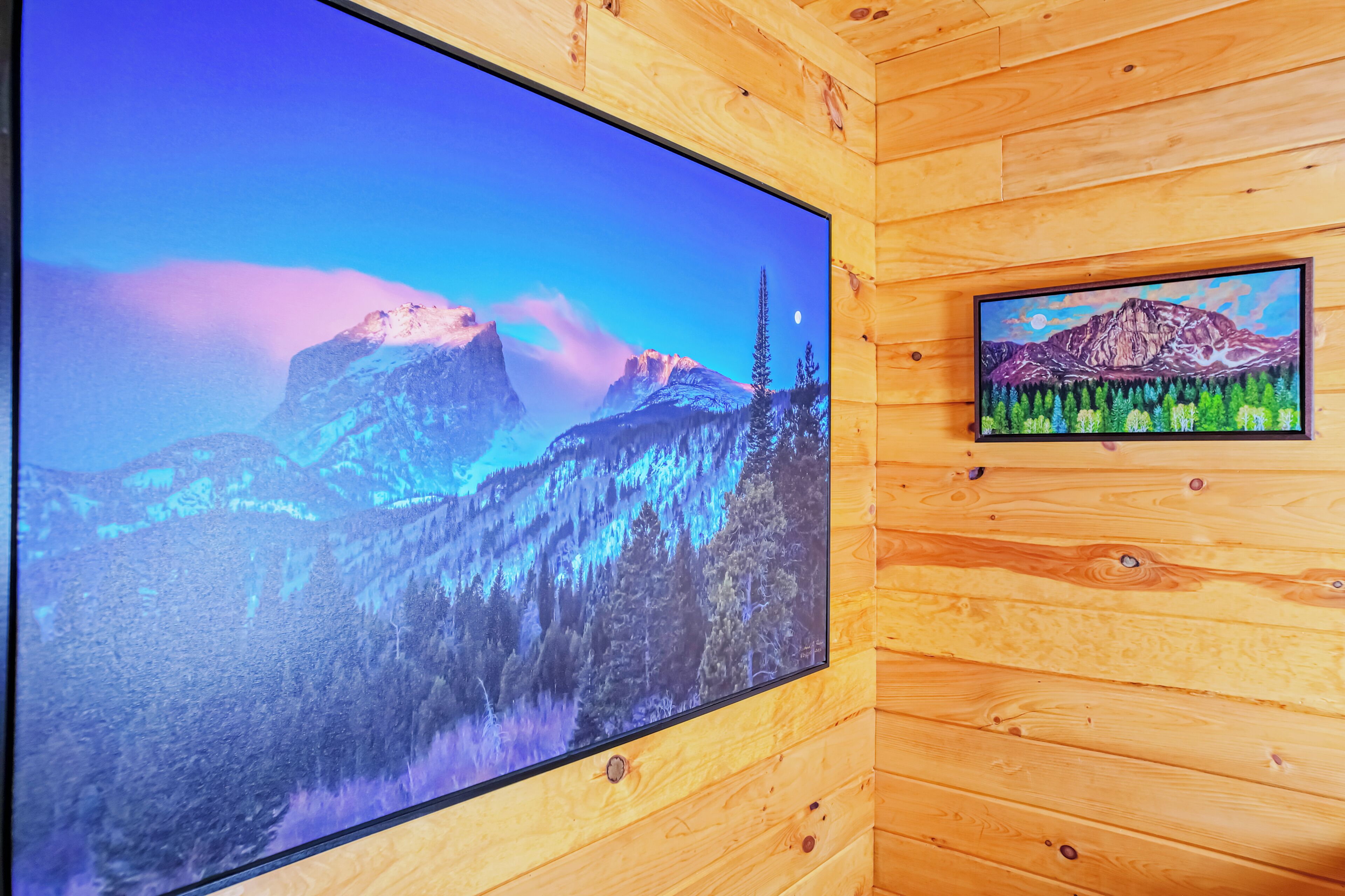 Familien-Ferienhütte, 2 Schlafzimmer, Küche, Bergseite